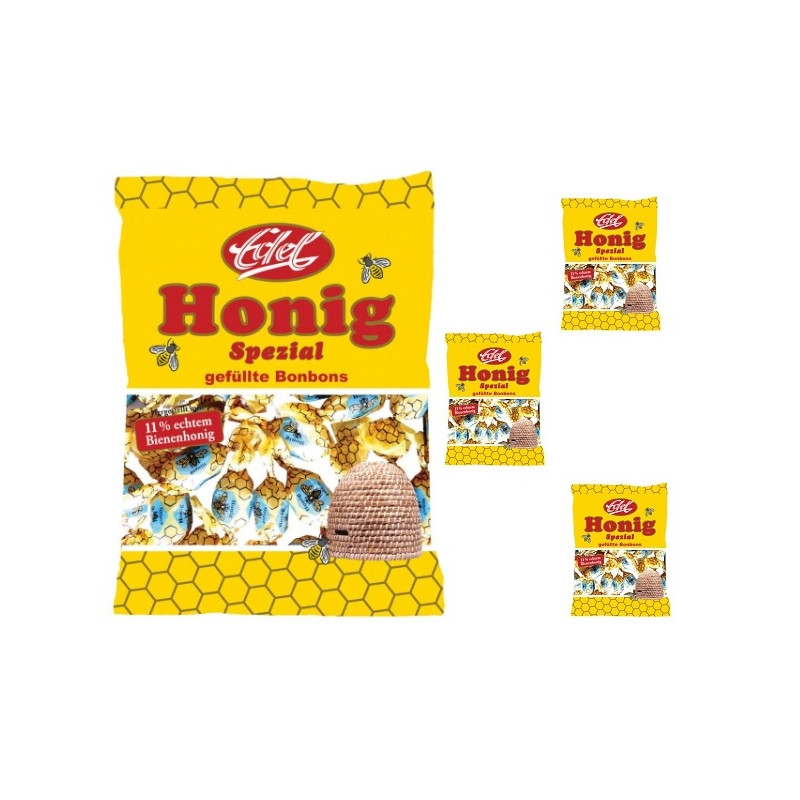 Bonbons fourrés au miel